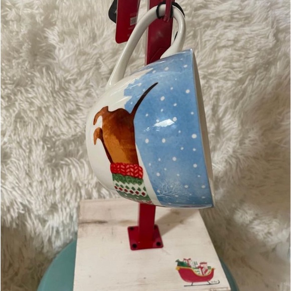 Dachshund Christmas Holiday mug, large and adorable by Portobello bone china NWT - Picture 10 of 11